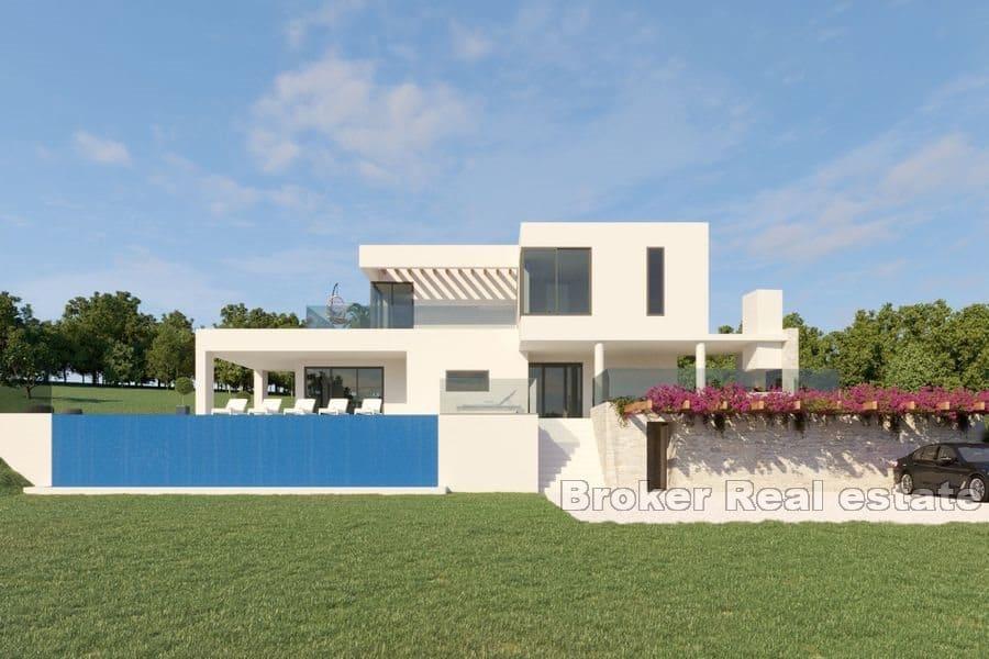 Moderní vila s bazénem na samotě