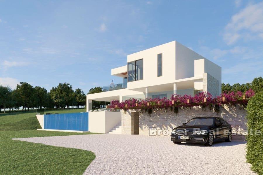 Moderní vila s bazénem na samotě