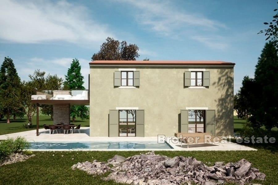 En vacker villa med pool