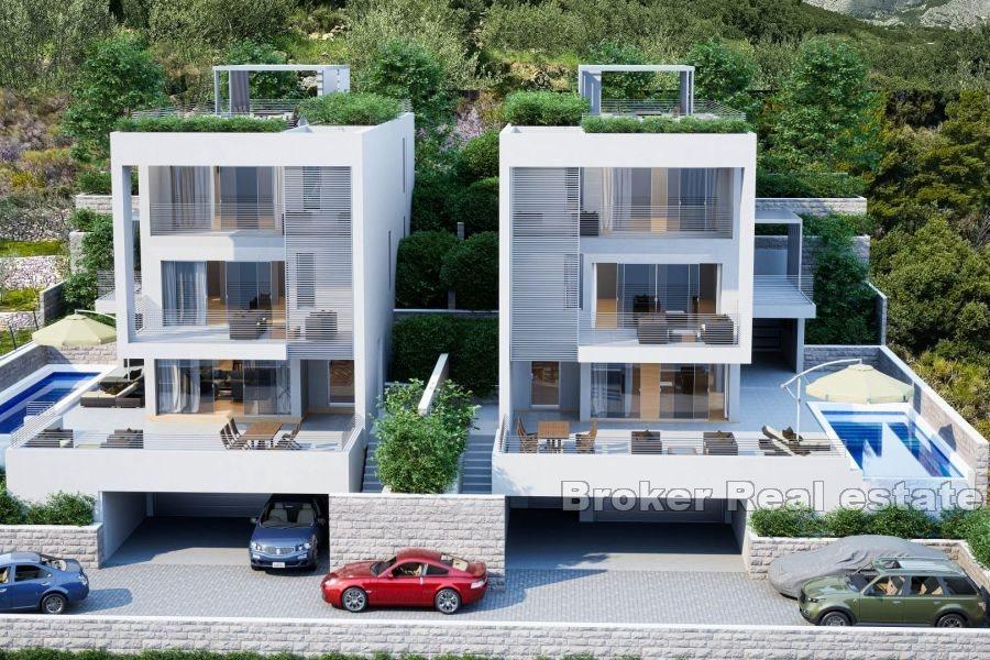 Moderna villor med pool