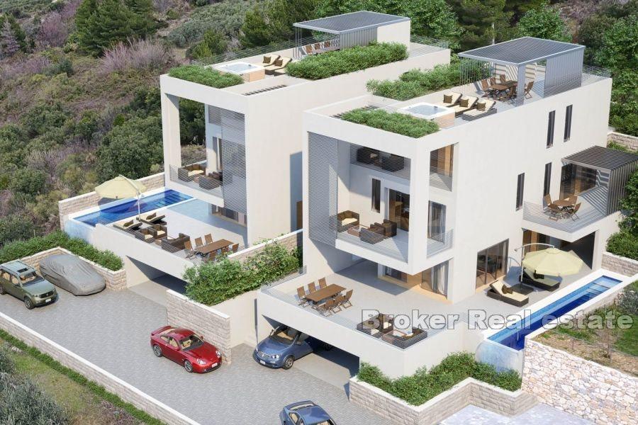Moderna villor med pool