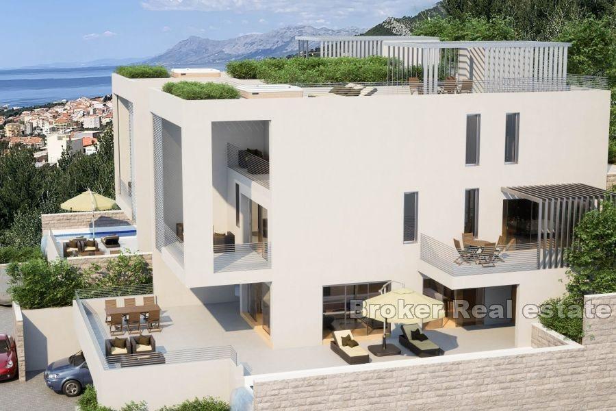 Moderna villor med pool