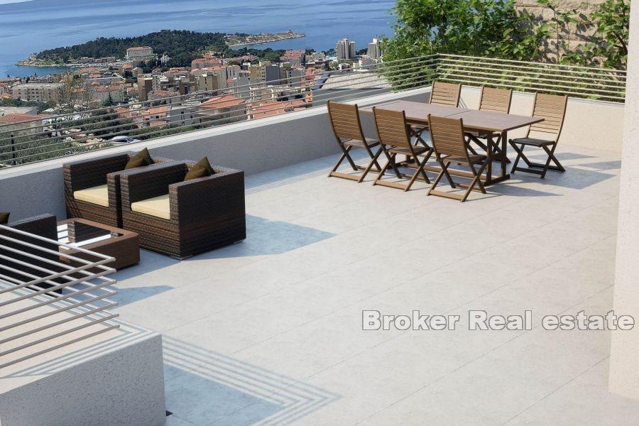 Moderna villor med pool