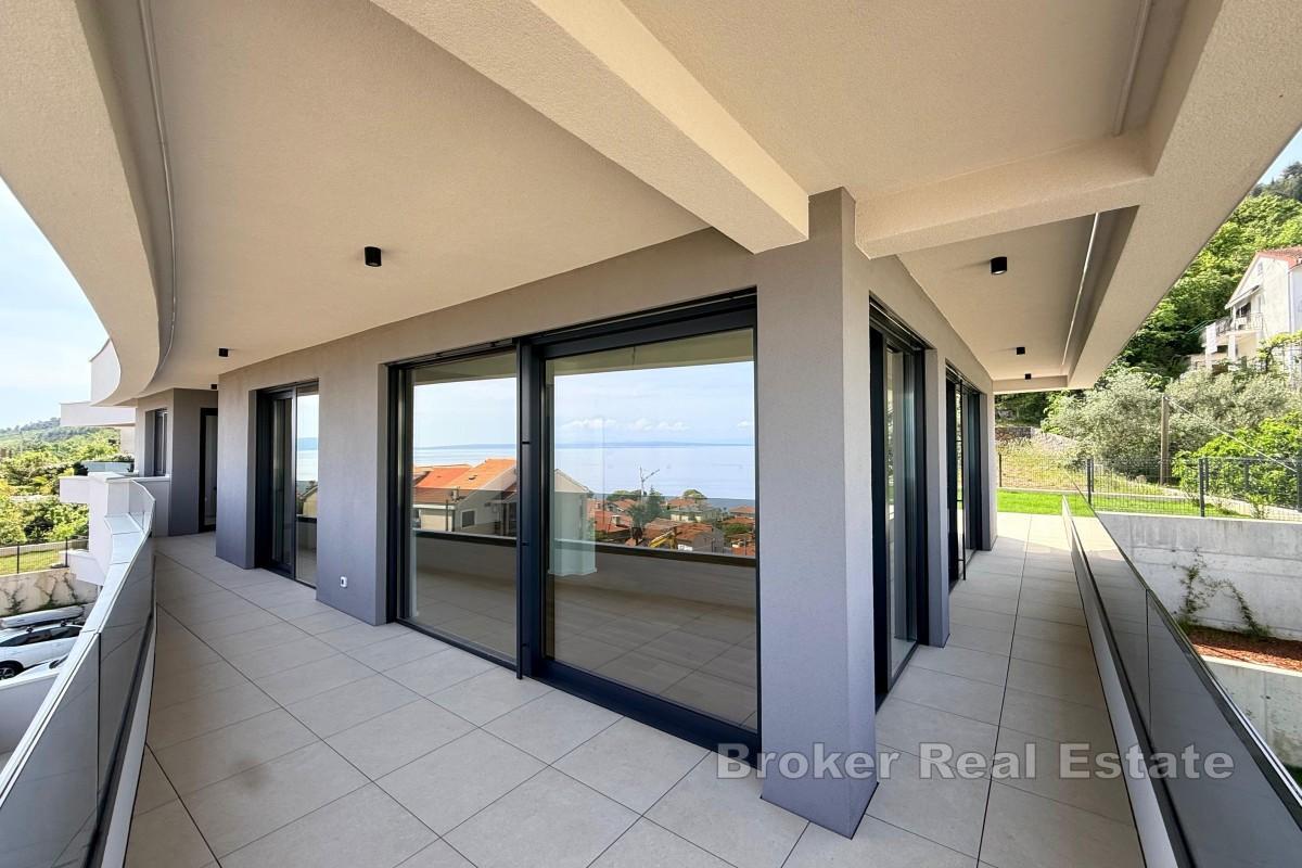 Penthouse s panoramatickým výhledem na Kvarner