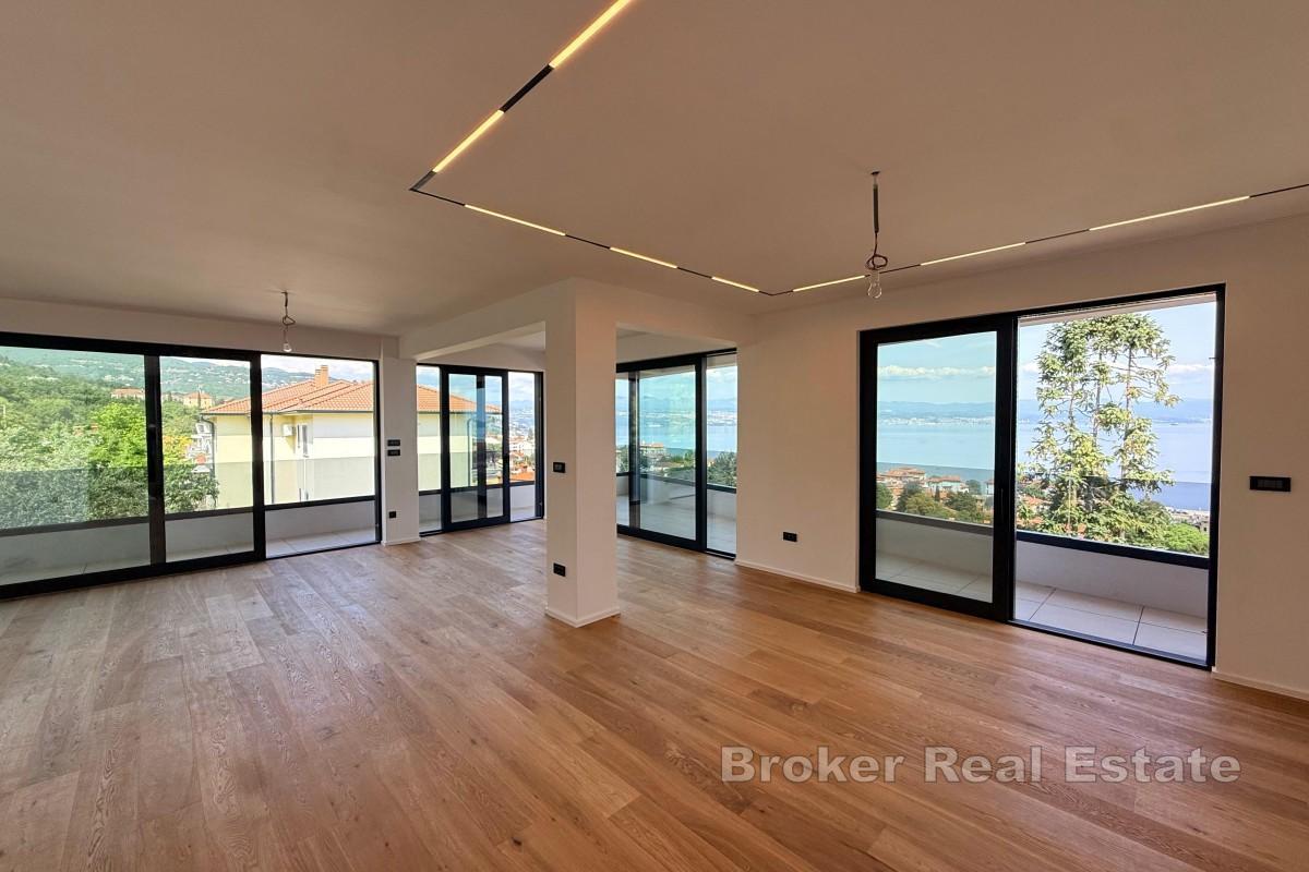 Penthouse s panoramatickým výhledem na Kvarner
