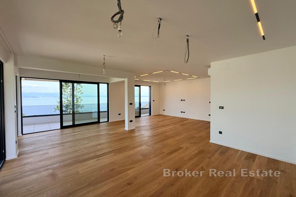 Penthouse s panoramatickým výhledem na Kvarner