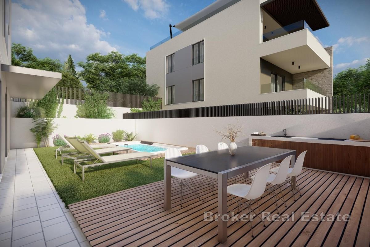 Moderne Wohnung mit Pool und Blick auf die Kvarner-Bucht