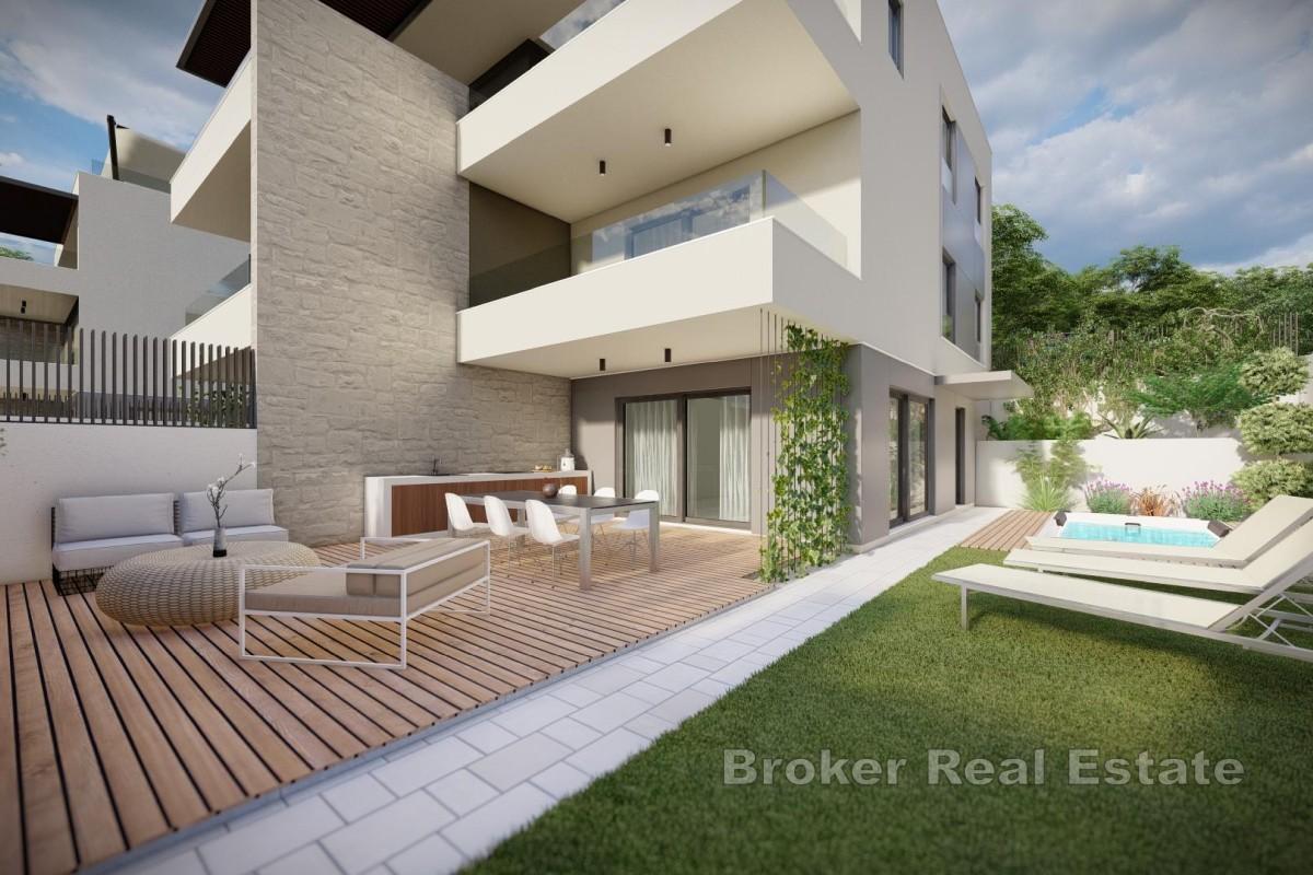 Moderne Wohnung mit Pool und Blick auf die Kvarner-Bucht