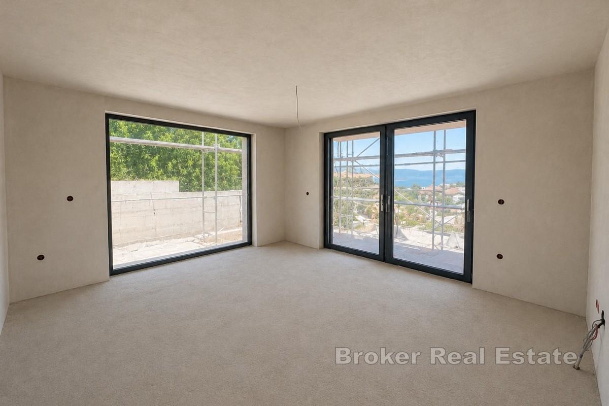 Moderne Wohnung mit Pool und Blick auf die Kvarner-Bucht