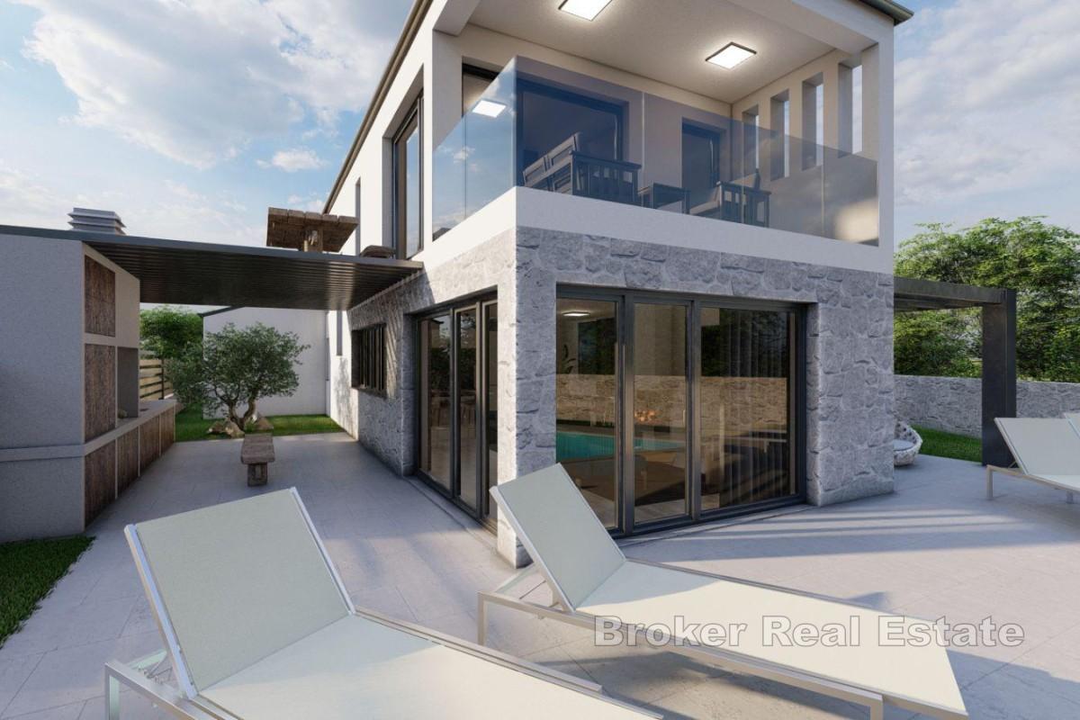 Casa indipendente moderna con vista mare