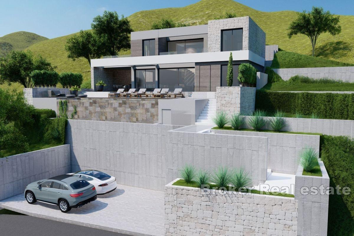 Spacious building plot with a project