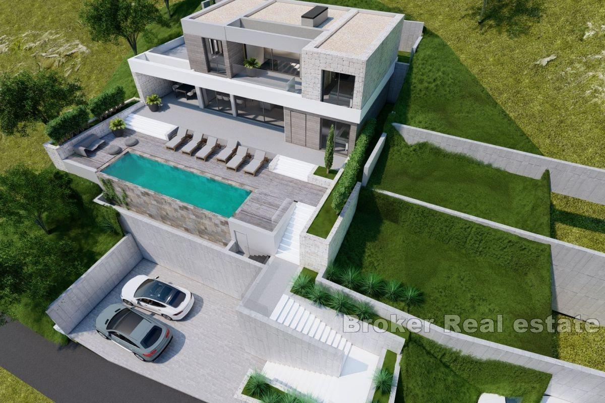 Spacious building plot with a project