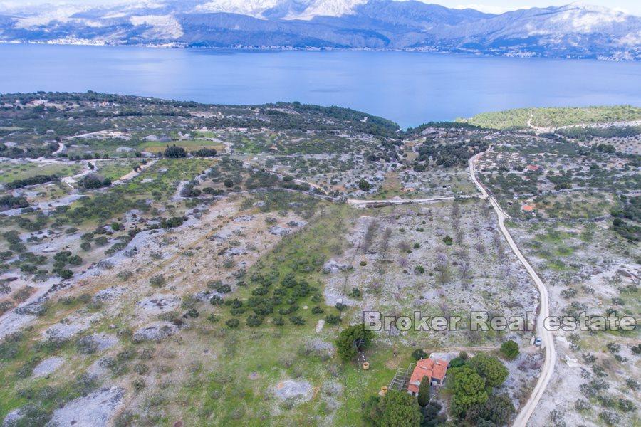 Land mit Ruine