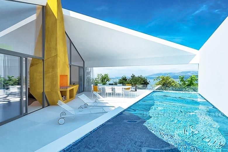 Villa con vista mare