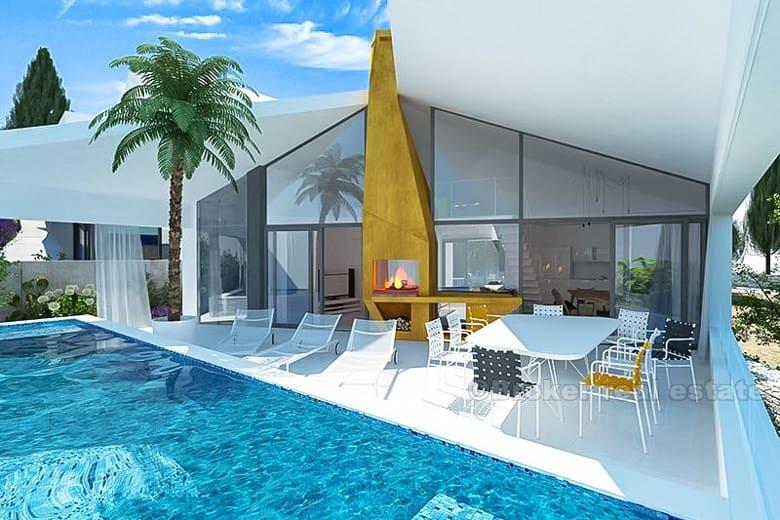Villa con vista mare