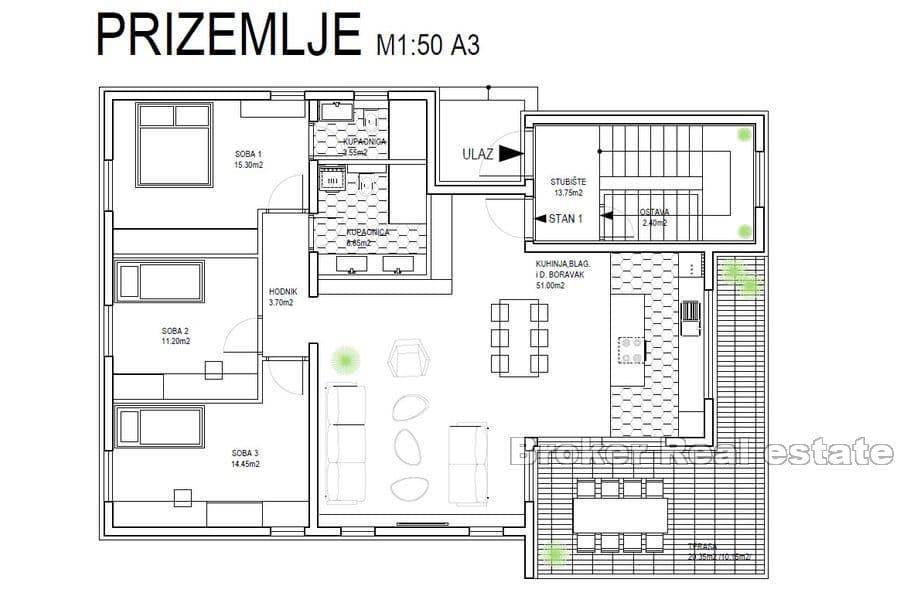 Palazzina in un nuovo edificio