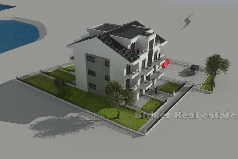 Appartements en construction sur l'île de Pasman, front de mer avec une belle vue, à vendre