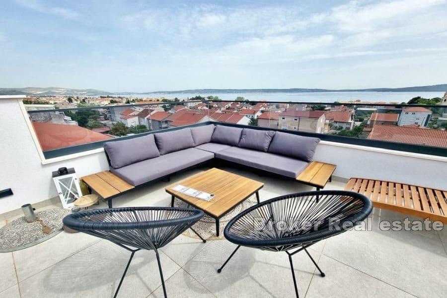 Flott penthouseleilighet med utsikt