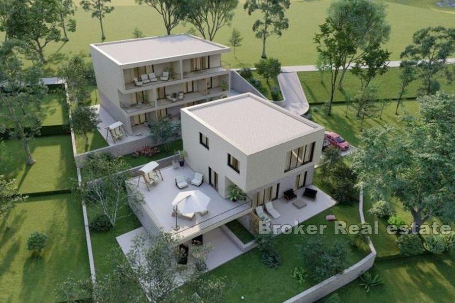 Terreno edificabile con progettazione concettuale e vista