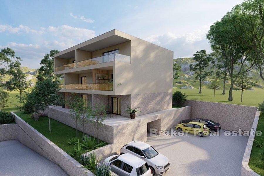 Terreno edificabile con progettazione concettuale e vista