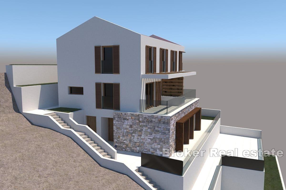 Terrain attrayant proche de la mer avec un projet