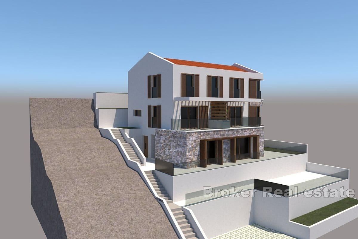 Terrain attrayant proche de la mer avec un projet
