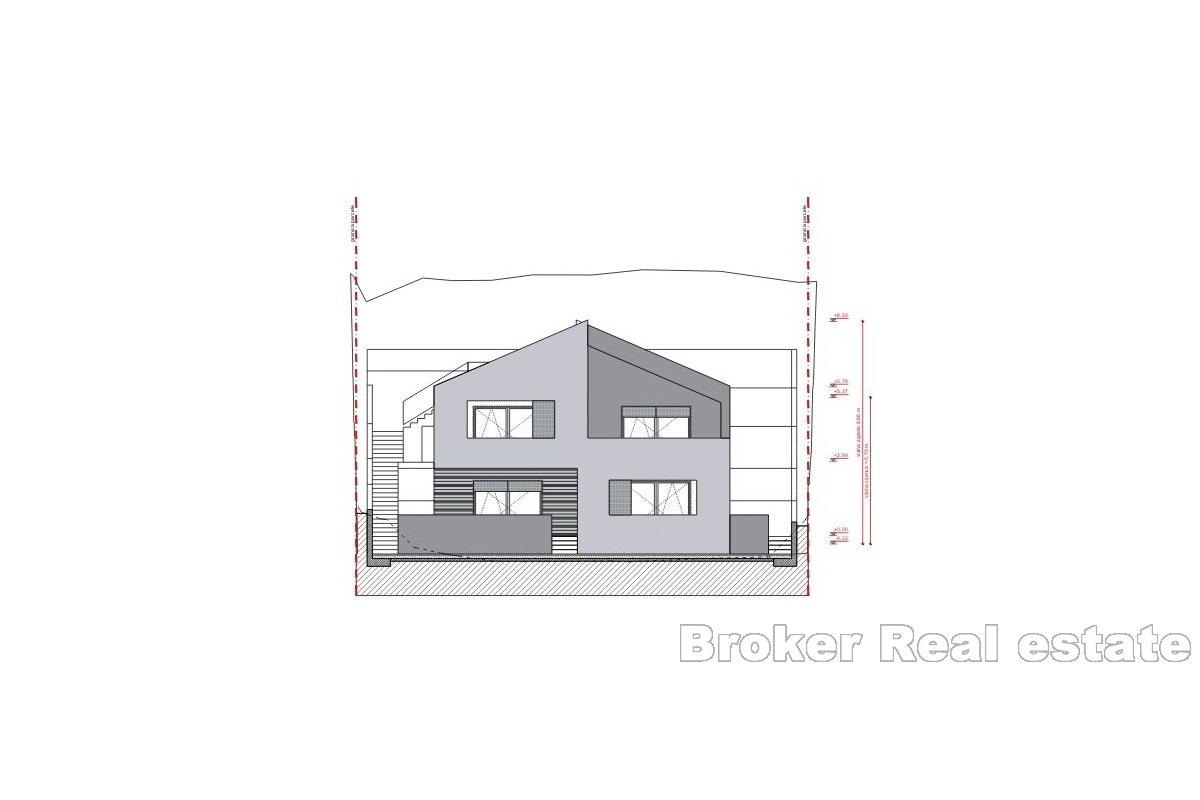 Terrain constructible en cascade avec projet de construction