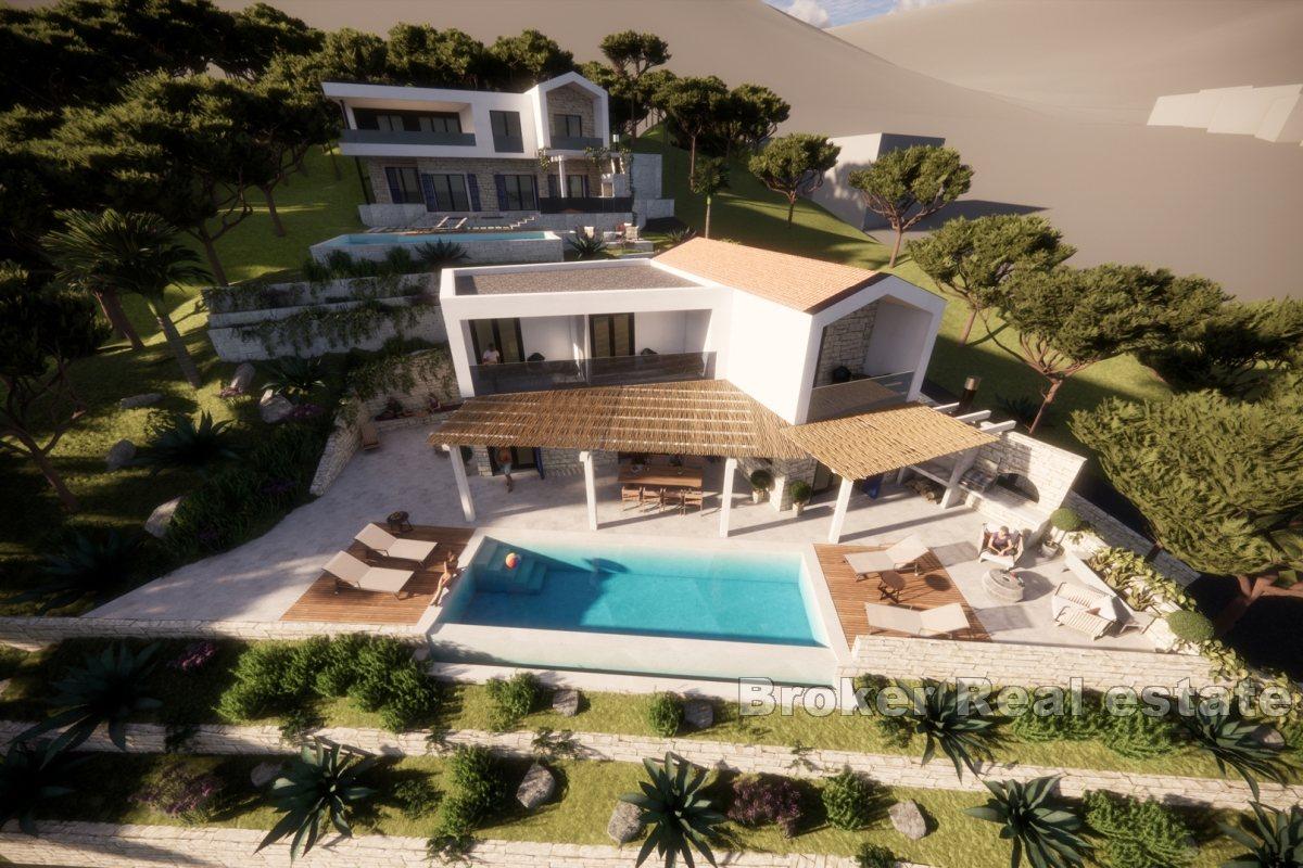Excellently positioned modern villa with pool and view