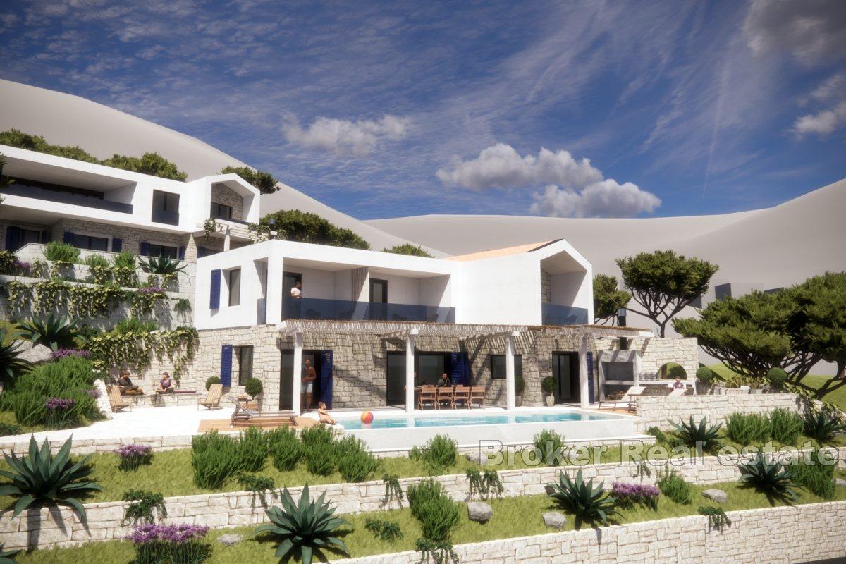Excellently positioned modern villa with pool and view