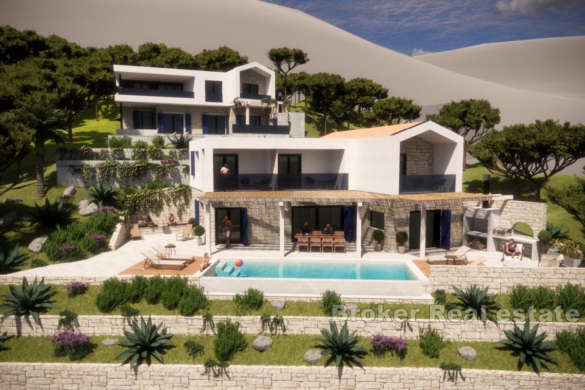 Excellently positioned modern villa with pool and view