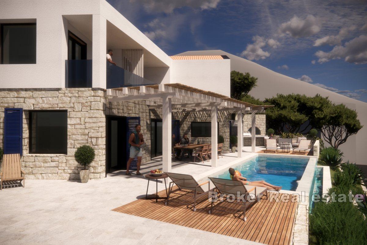 Excellently positioned modern villa with pool and view
