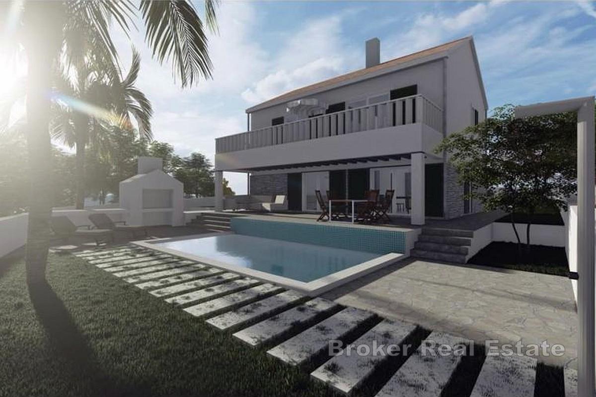 Terrain attractif avec projet de villa familiale vue mer