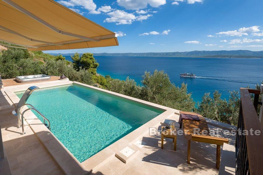 Une maison avec une vue fantastique sur la mer