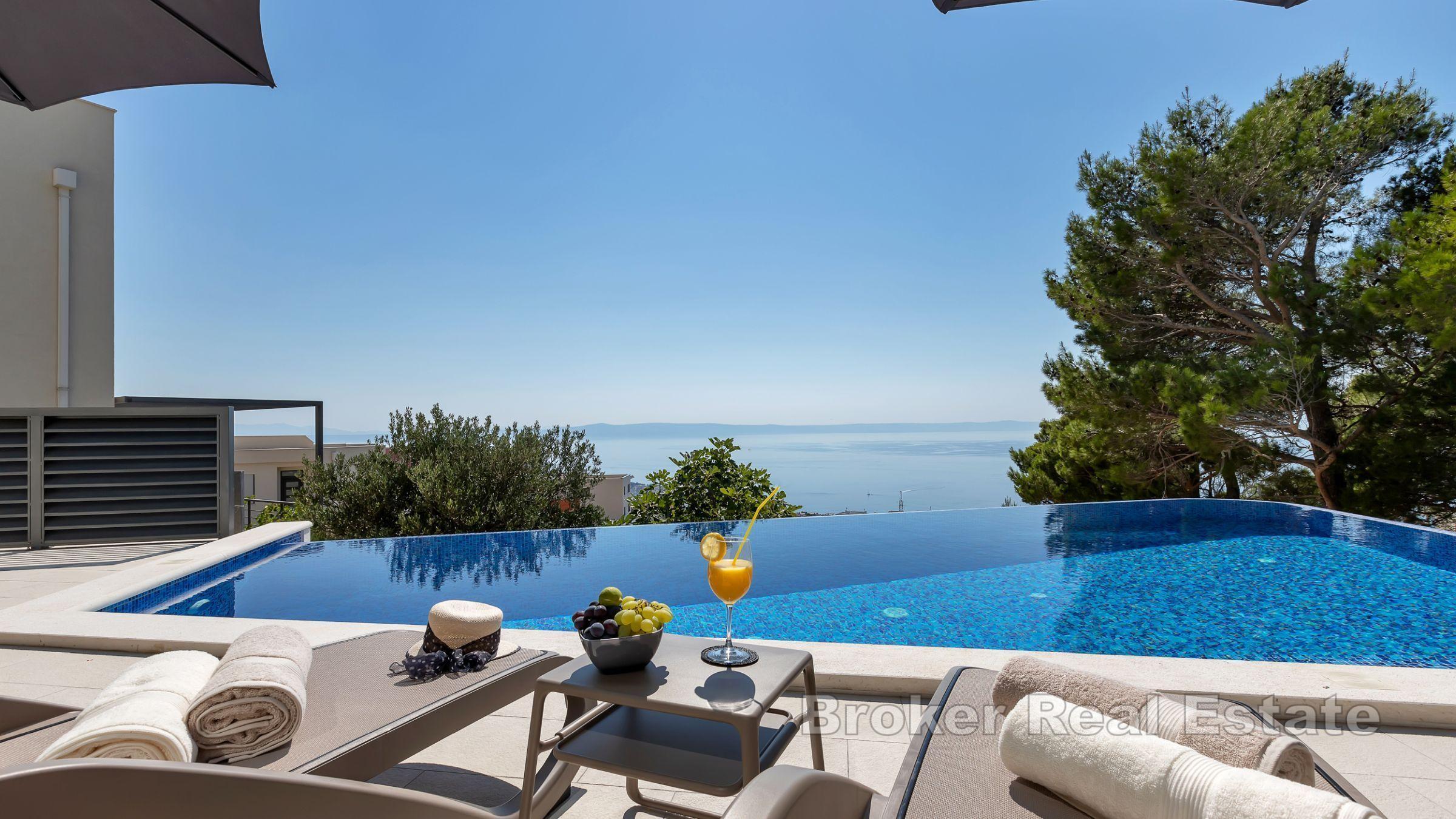 Moderne Villa mit offenem Meerblick