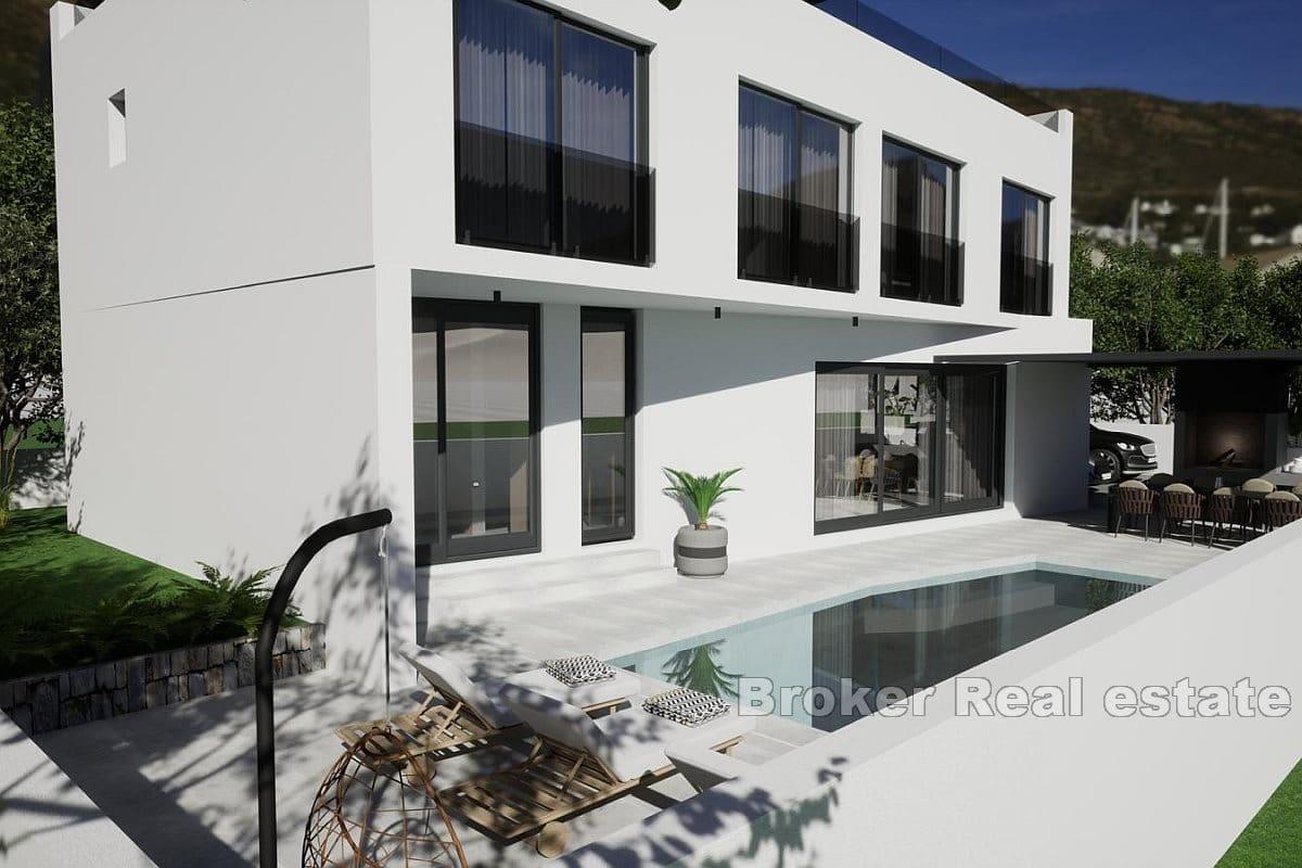 Villa under construction in a quiet location near the beach