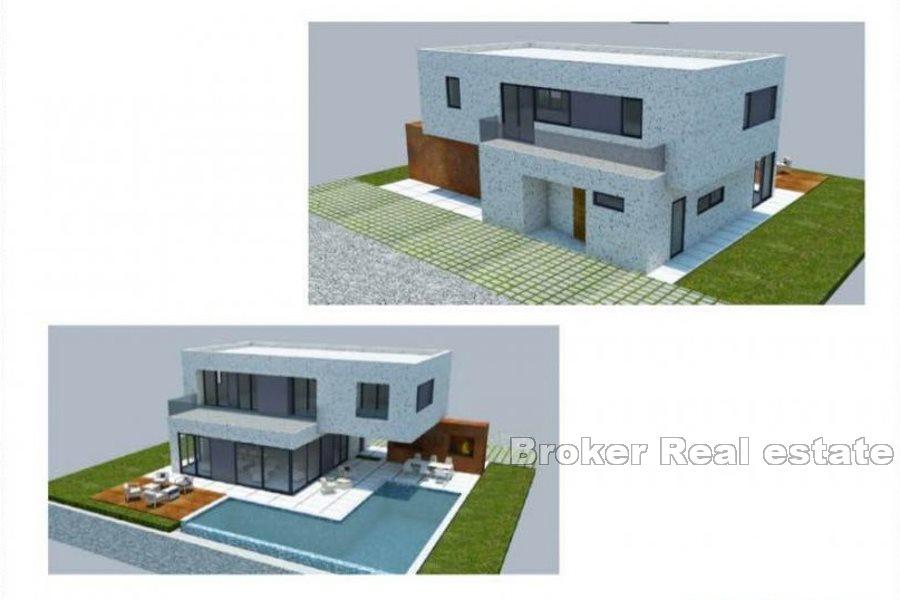 Moderne Villa mit Pool, im Bau