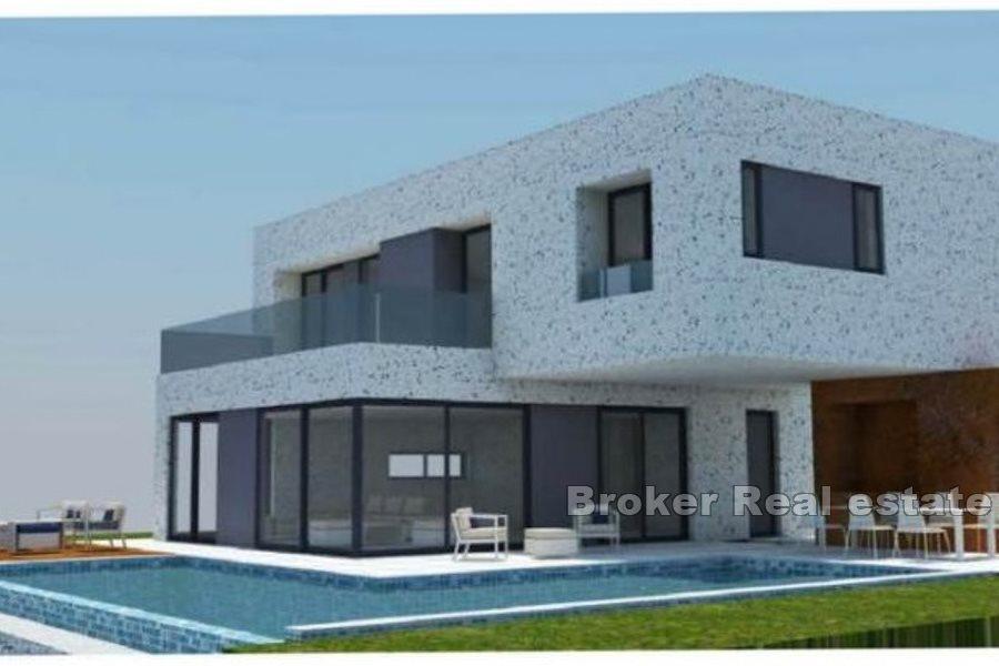 Moderne Villa mit Pool, im Bau