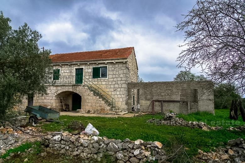 Maison en pierre dalmate, à vendre