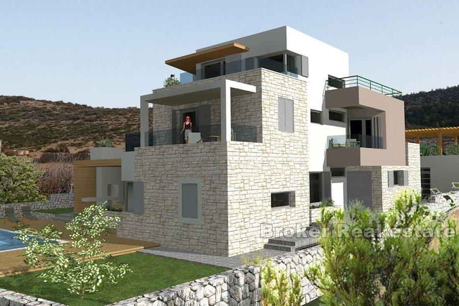 Building land with open sea view