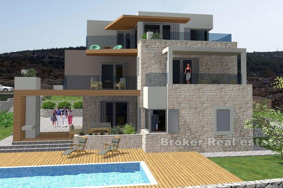 Building land with open sea view