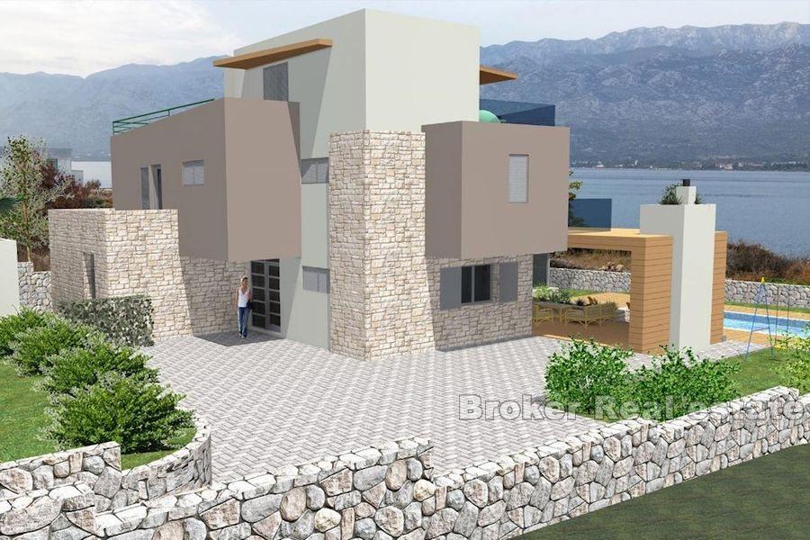 Building land with open sea view