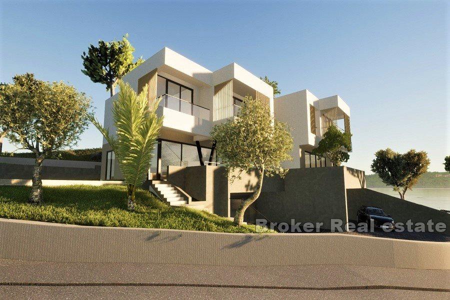 Villa con piscina e vista mare