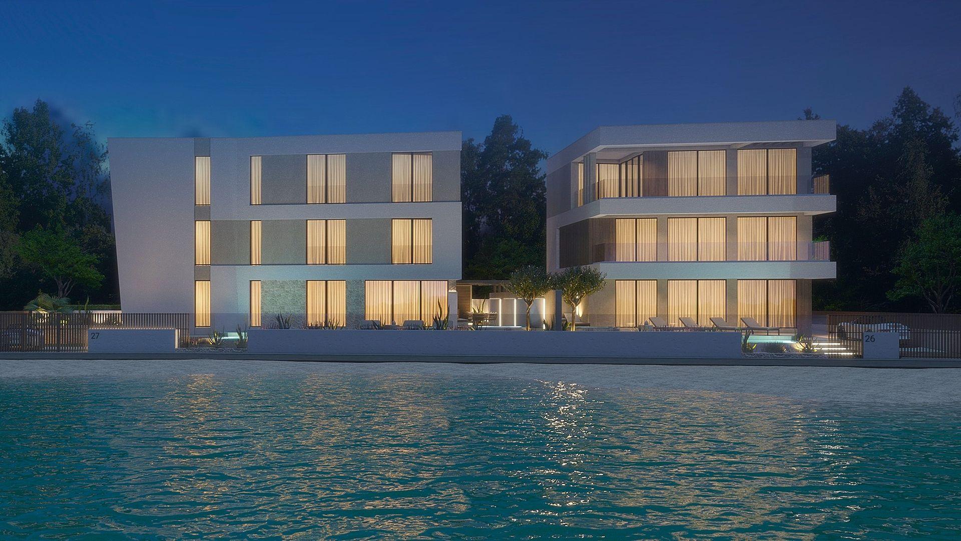 Villa en bord de mer et de plage
