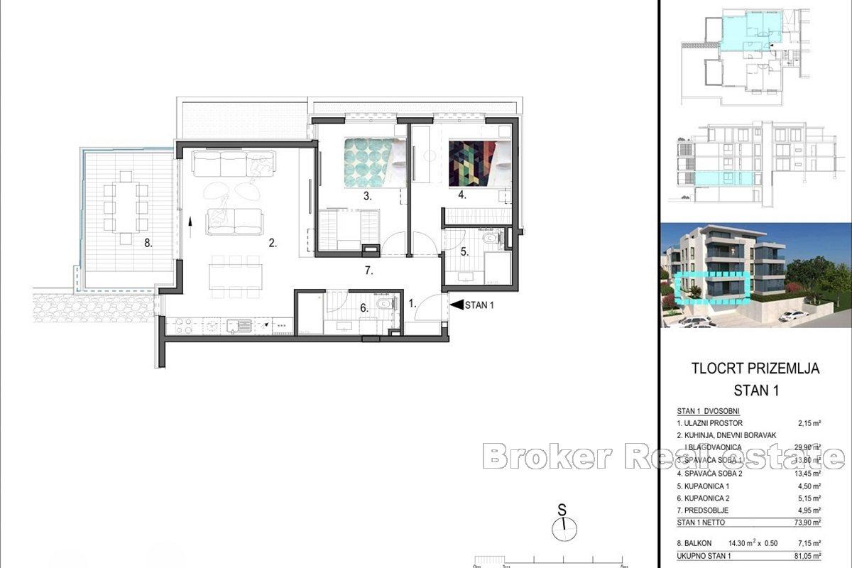 Luxusapartments mit Meerblick