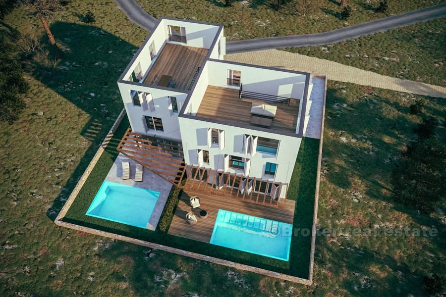 Виллы с бассейном в тихом месте, для продажи