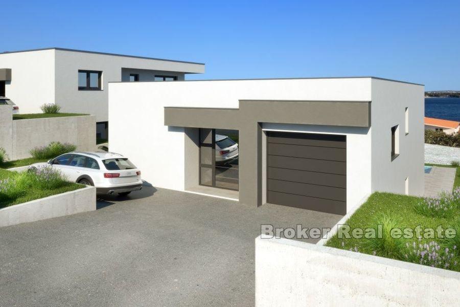 Moderne villaer under bygging