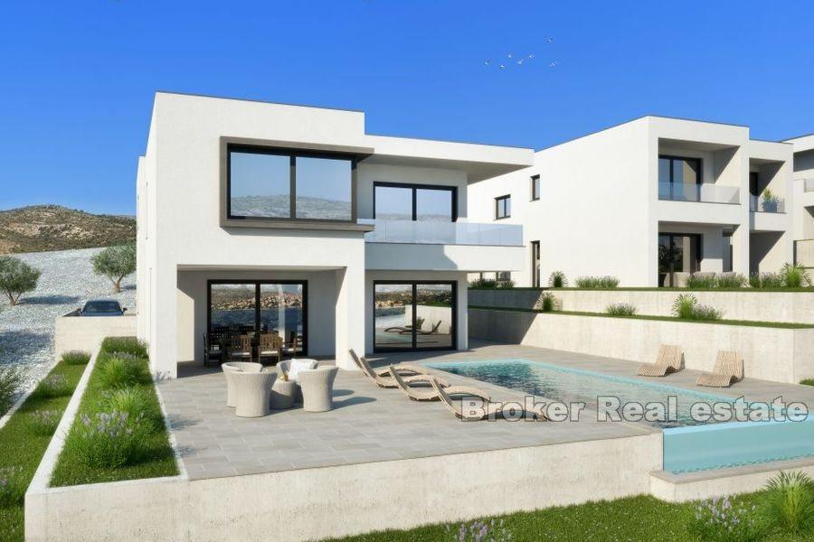 Moderne villaer under bygging