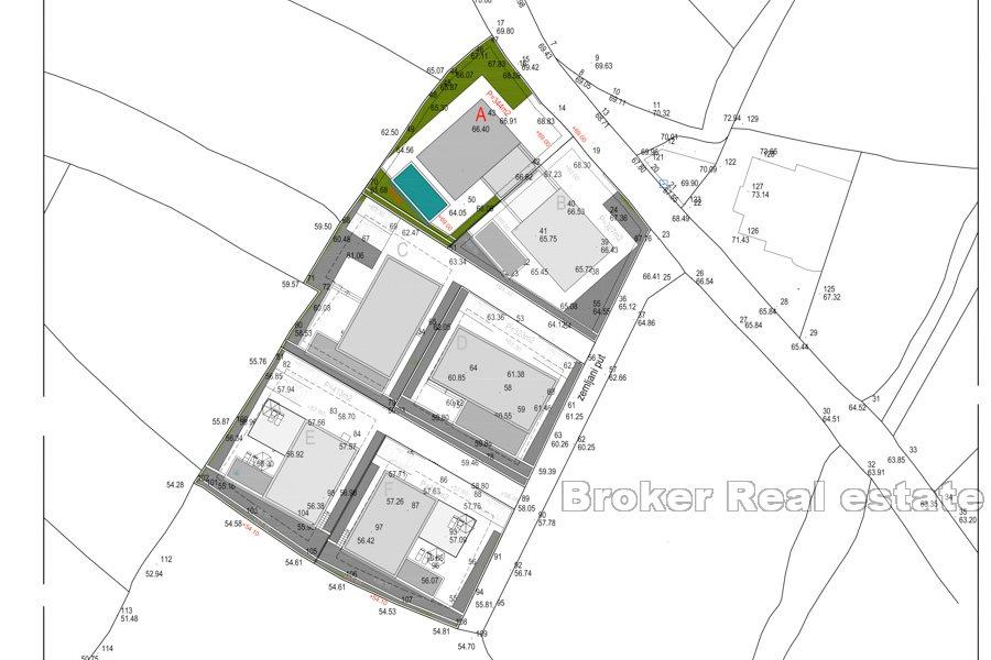 Semi-detached villa with sea views, under construction