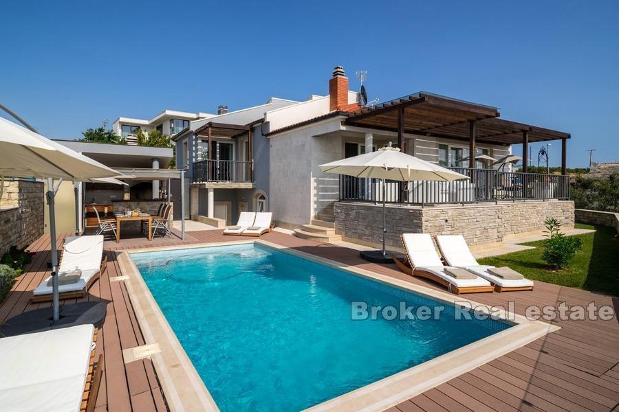 Modern villa with sea views