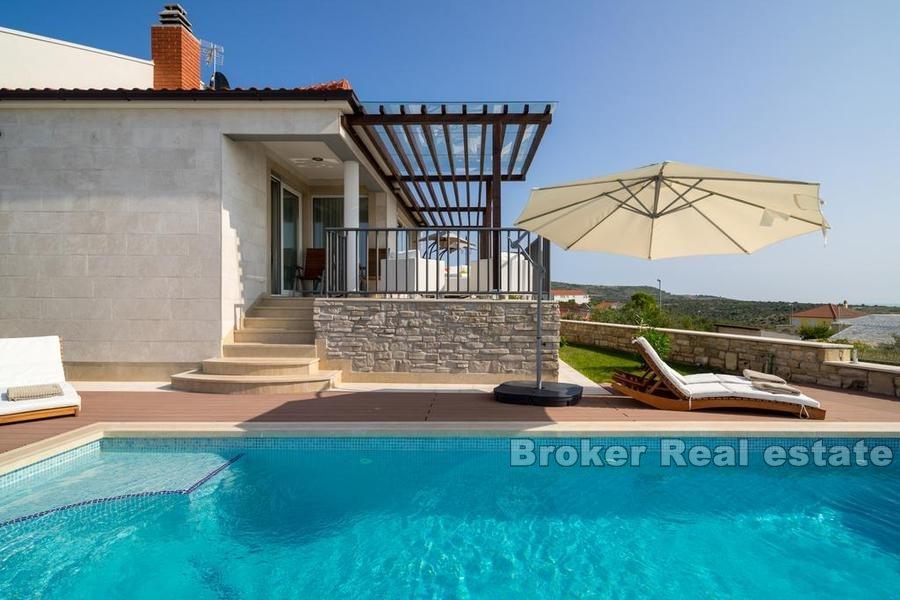 Modern villa with sea views